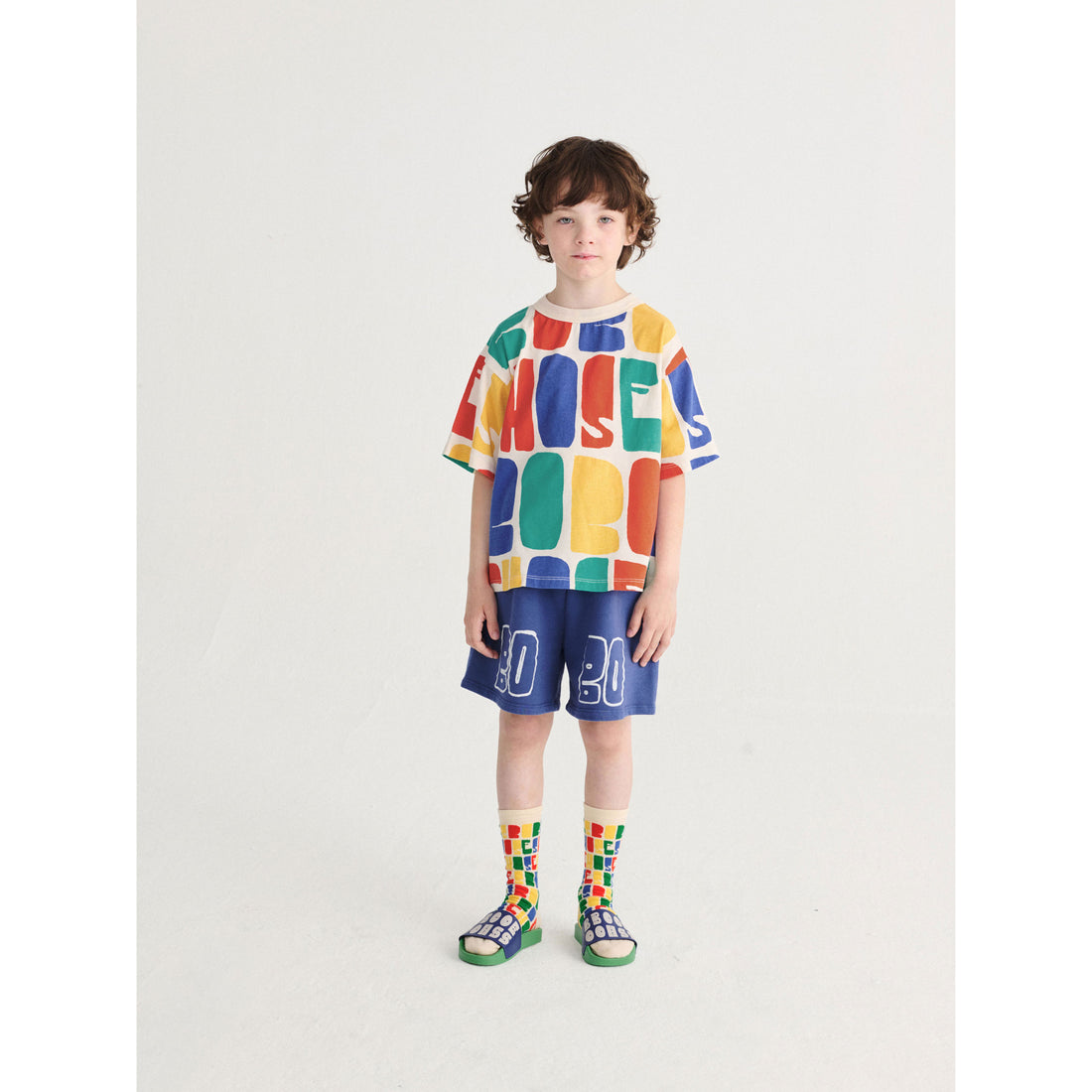 Bobo Choses Off White Bobo Choses Color All Over T-Shirt