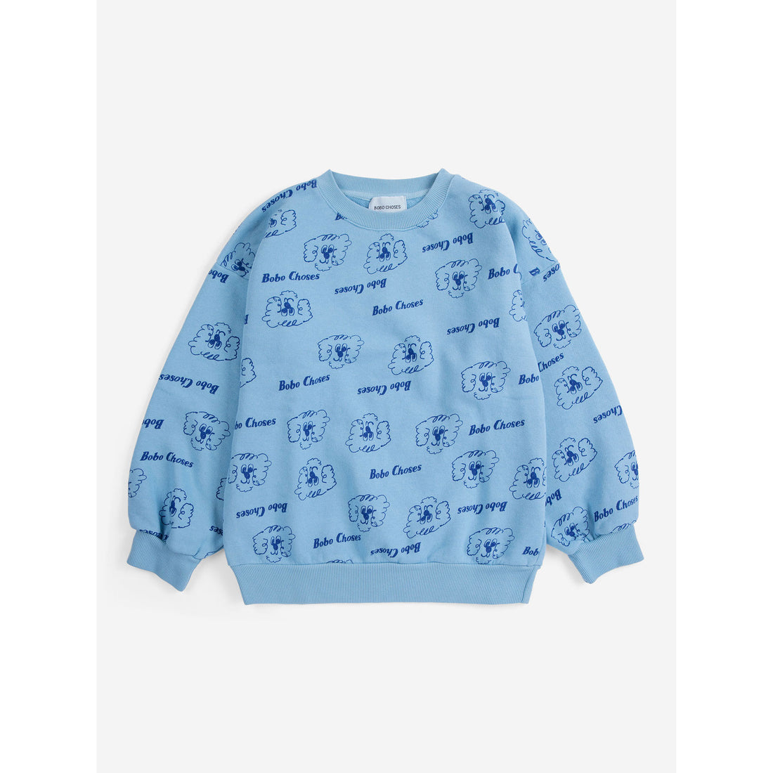 Bobo Choses Prussian Blue Dog All Over Sweatshirt