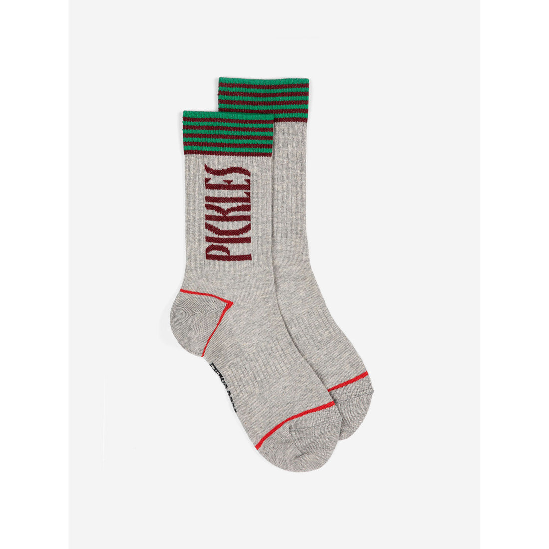 Bobo Choses Heather Grey Pickles Long Socks