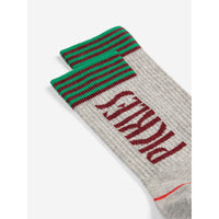 Bobo Choses Heather Grey Pickles Long Socks
