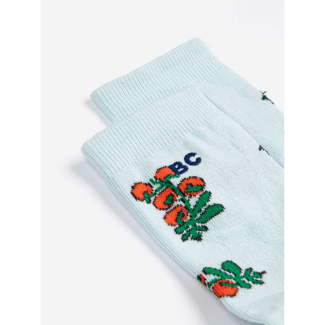 Bobo Choses Light Blue Tomatoes All Over Short Socks
