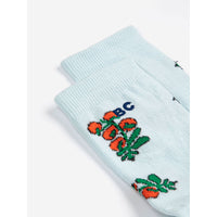 Bobo Choses Light Blue Tomatoes All Over Short Socks