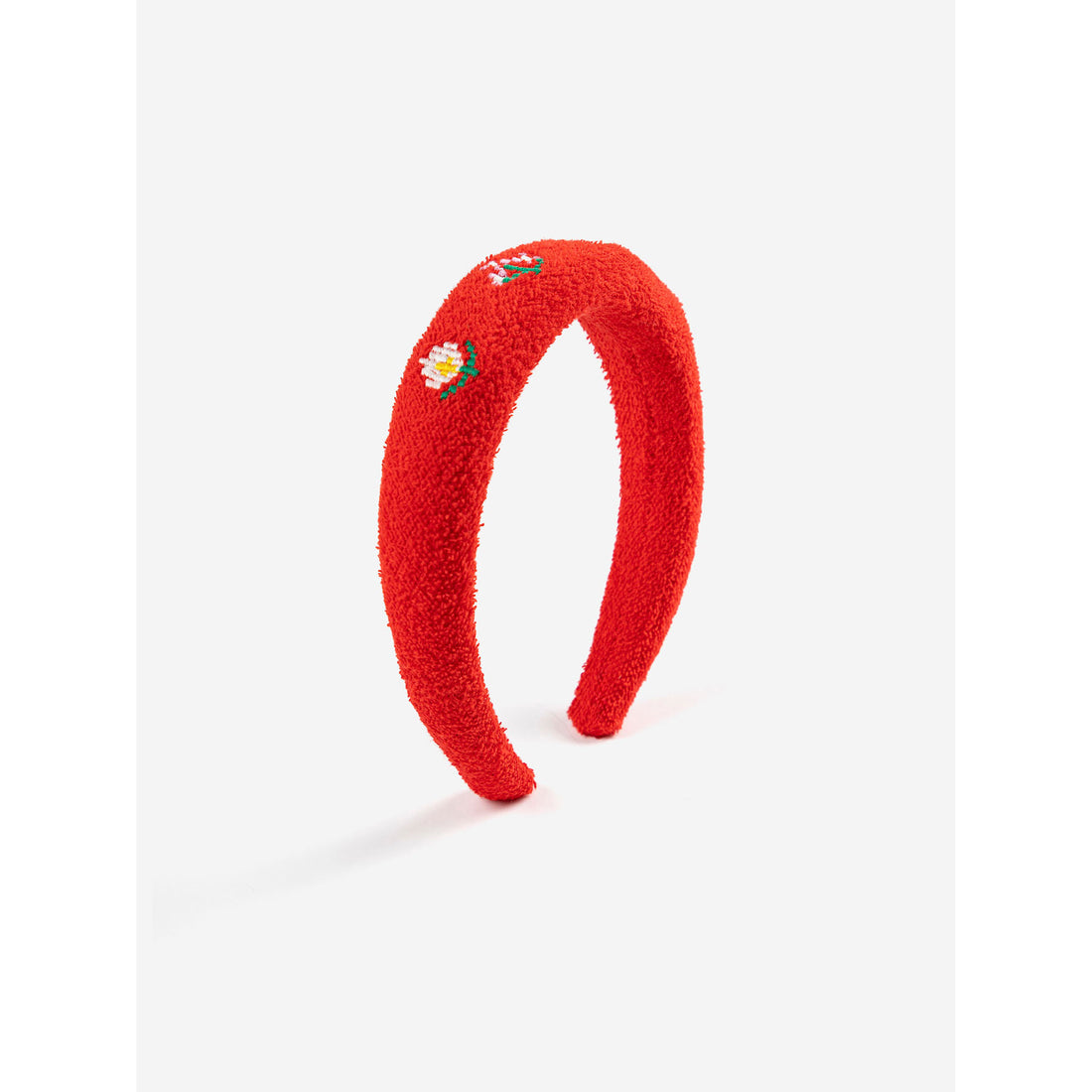 Bobo Choses Red Pixel Daisies Terry Cloth Headband