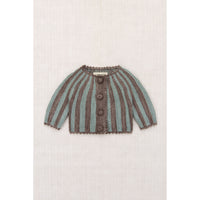 Misha and Puff Mink Baby Circus Stripe Cardigan