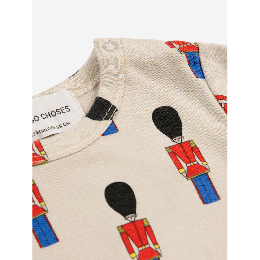 Bobo Choses Off White Little Tin Soldiers Allover Baby T-Shirt