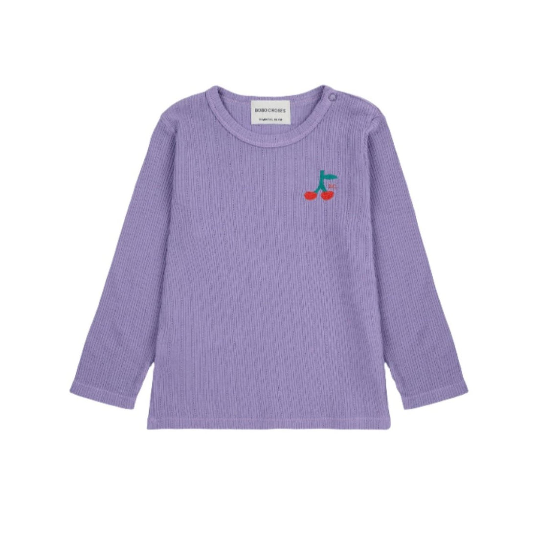 Bobo Choses Purple Cherry Long Sleeve Baby T-Shirt