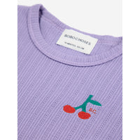 Bobo Choses Purple Cherry Long Sleeve Baby T-Shirt