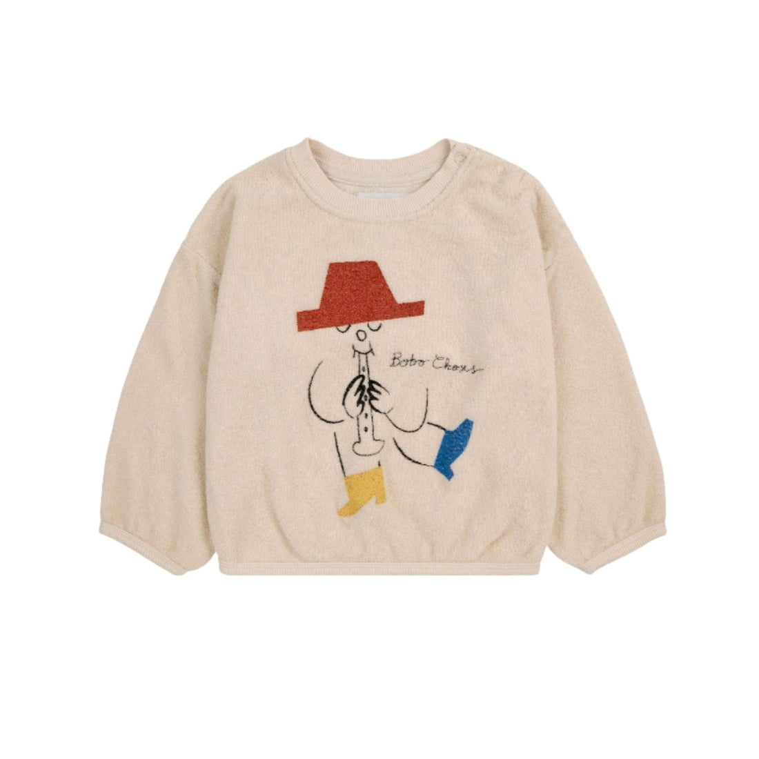 Bobo Choses White Magic Flute Baby Sweatshirt