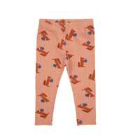 Bobo Choses Light Brown Hungry Squirrel Allover Legging