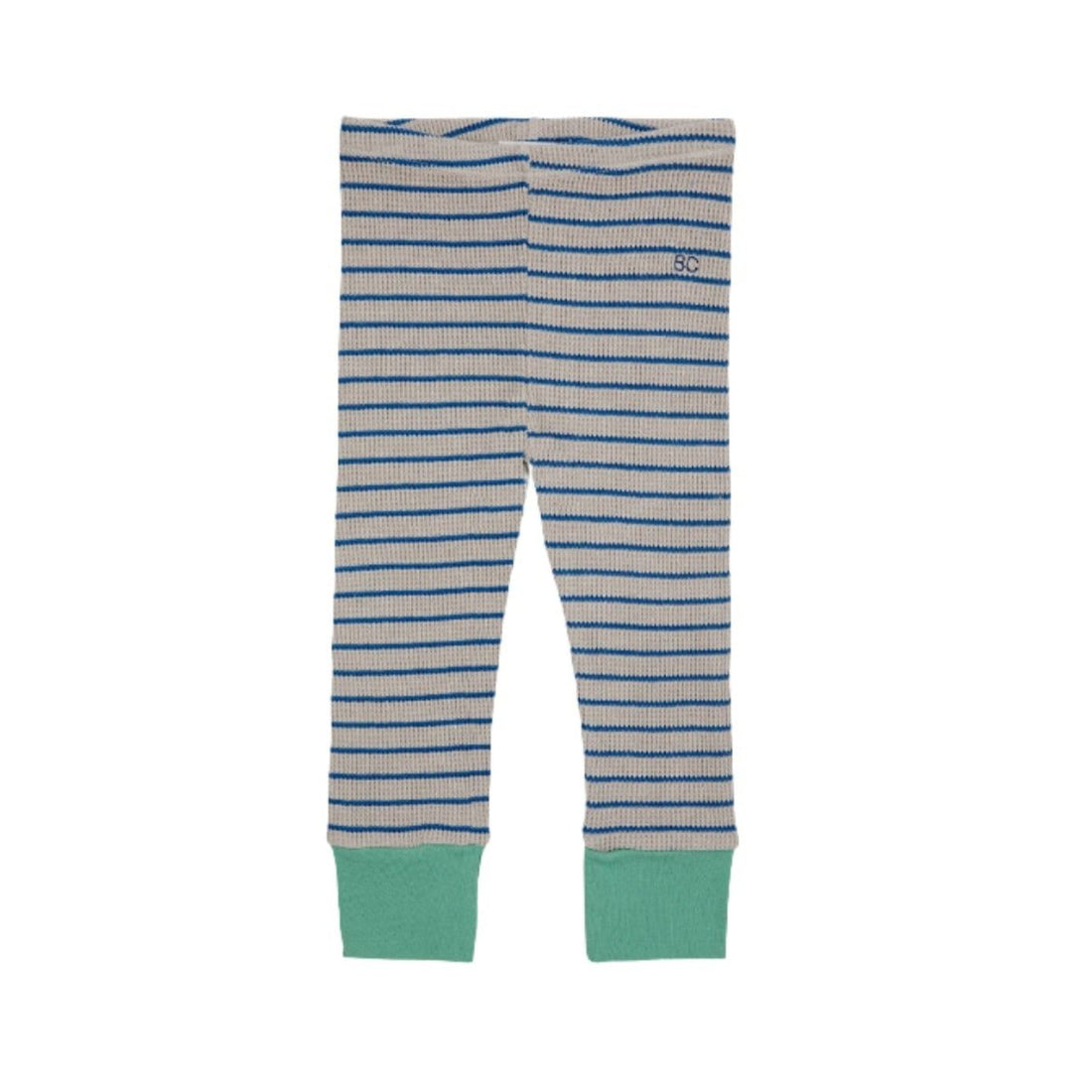 Bobo Choses Blue Waffle Stripes Baby Legging