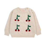 Bobo Choses White Cherry Baby Sweater