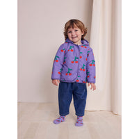 Bobo Choses Purple Cherry Allover Baby Anorak
