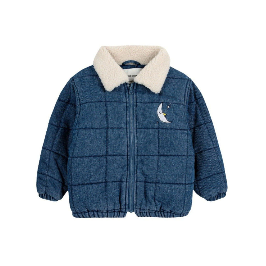 Bobo Choses Navy Blue Quilted Baby Denim Jacket