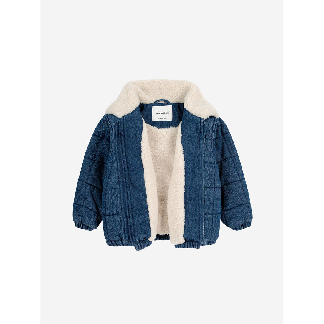 Bobo Choses Navy Blue Quilted Baby Denim Jacket