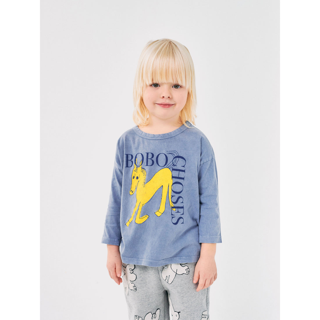 Bobo Choses Grey Wonder Horse T-Shirt