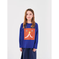 Bobo Choses Blue Funny Face T-Shirt