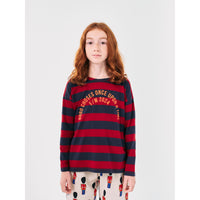Bobo Choses Red Bobo Circle Stripes T-Shirt