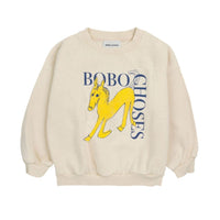 Bobo Choses White Wonder Horse Sweatshirt