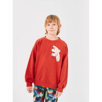 Bobo Choses Red Freedom Bird Sweatshirt