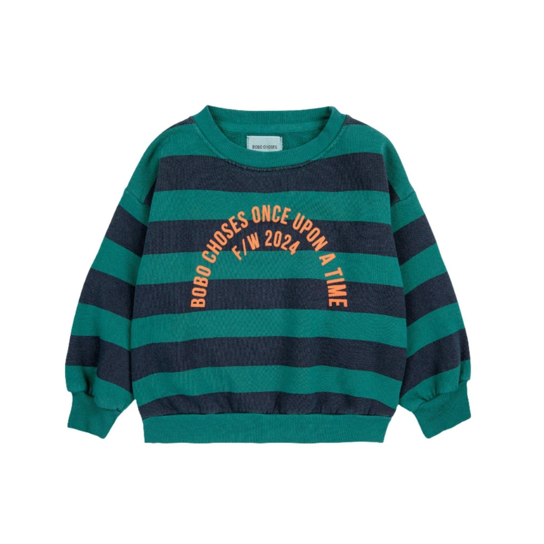 Bobo Choses Midnight Blue Bobo Circle Stripes Sweatshirt