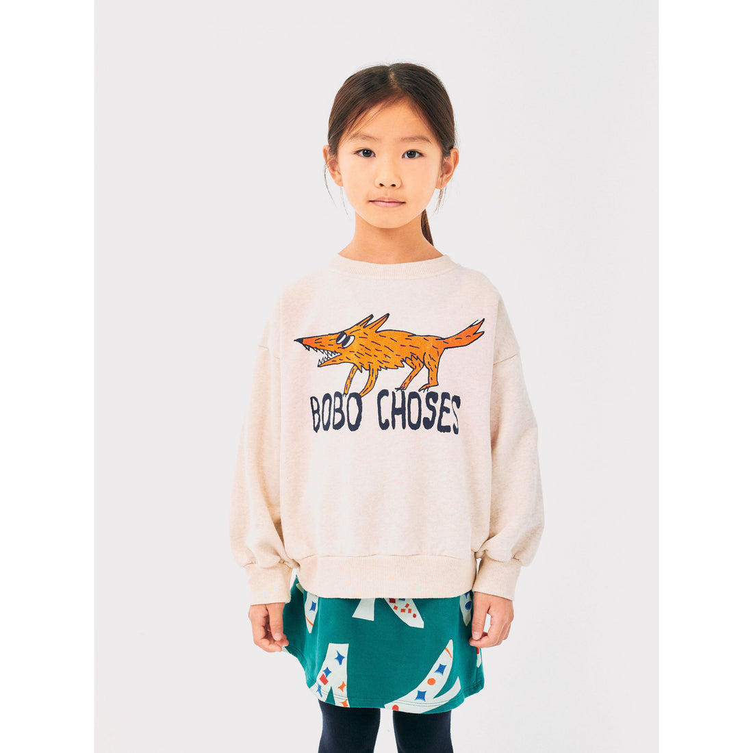 Bobo Choses Off White The Clever Fox Sweatshirt