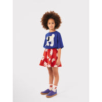 Bobo Choses Red Freedom Bird Allover Skirt