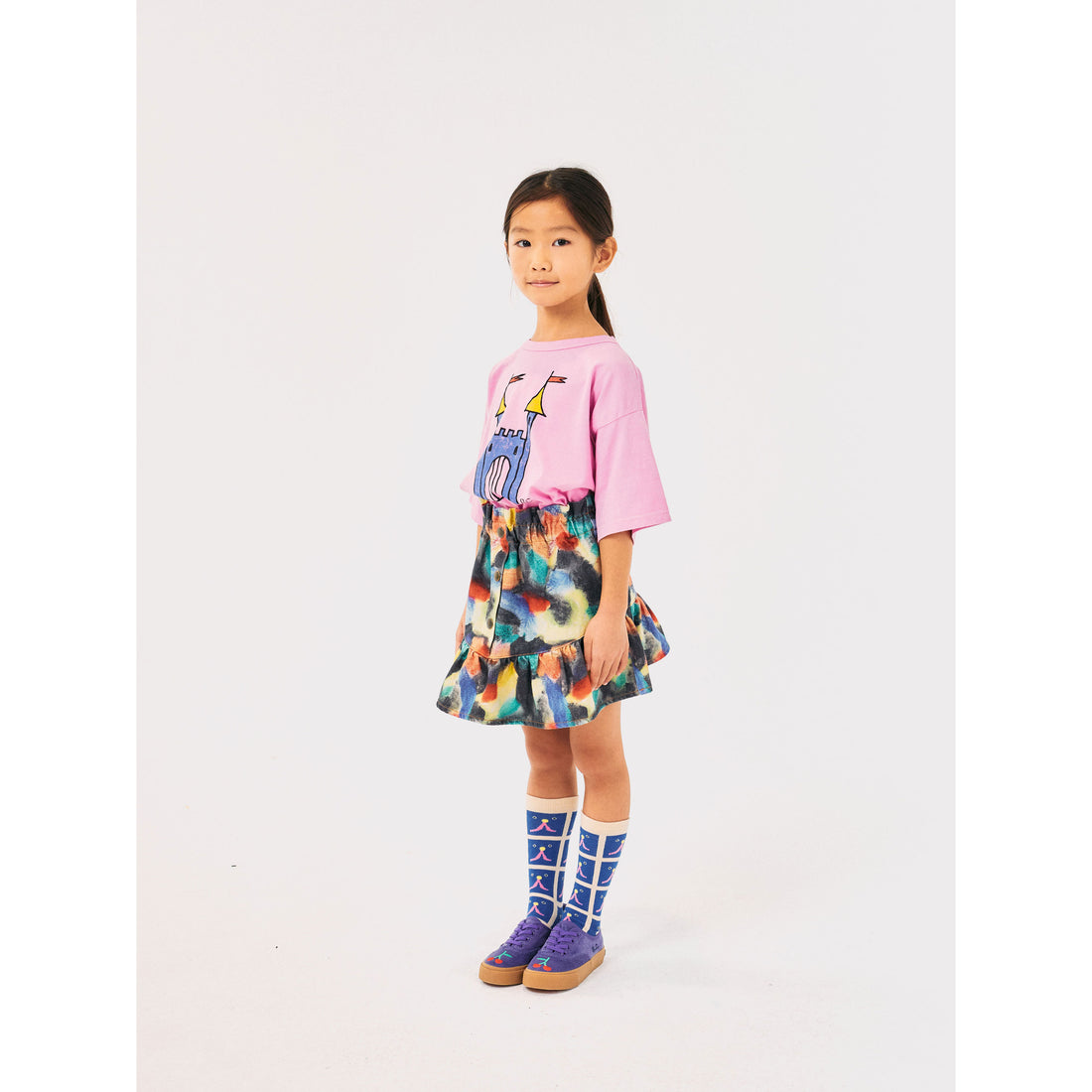 Bobo Choses Multicolor Fantasy World Allover Woven Skirt