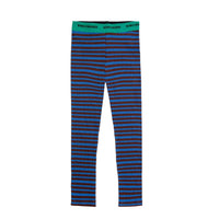 Bobo Choses Dark Brown Ribbed Stripes Legging
