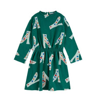 Bobo Choses Dark Green Magic Shoes Allover Dress