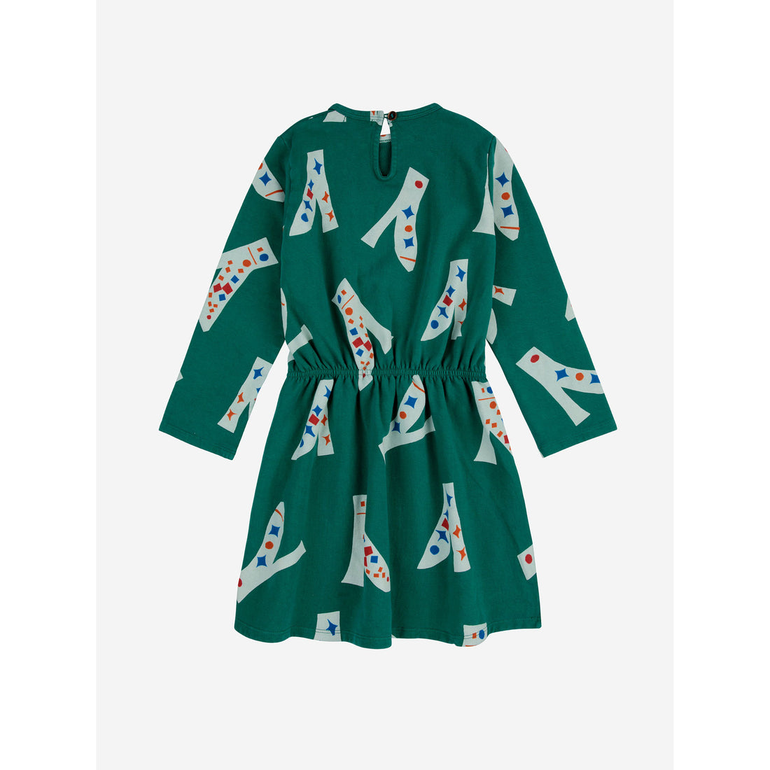 Bobo Choses Dark Green Magic Shoes Allover Dress – Ladida