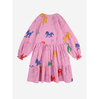 Bobo Choses Pink Wonder Horse Allover Woven Dress