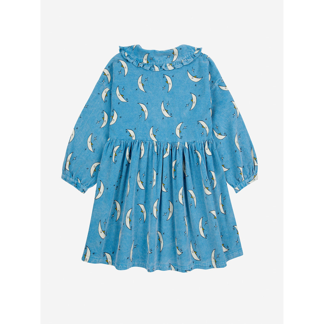 Bobo Choses Light Blue Beneath The Moon Allover Woven Dress