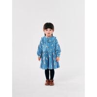 Bobo Choses Light Blue Beneath The Moon Allover Woven Dress