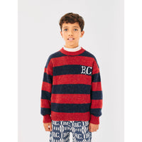Bobo Choses Red B.C Vintage Stripes Sweater