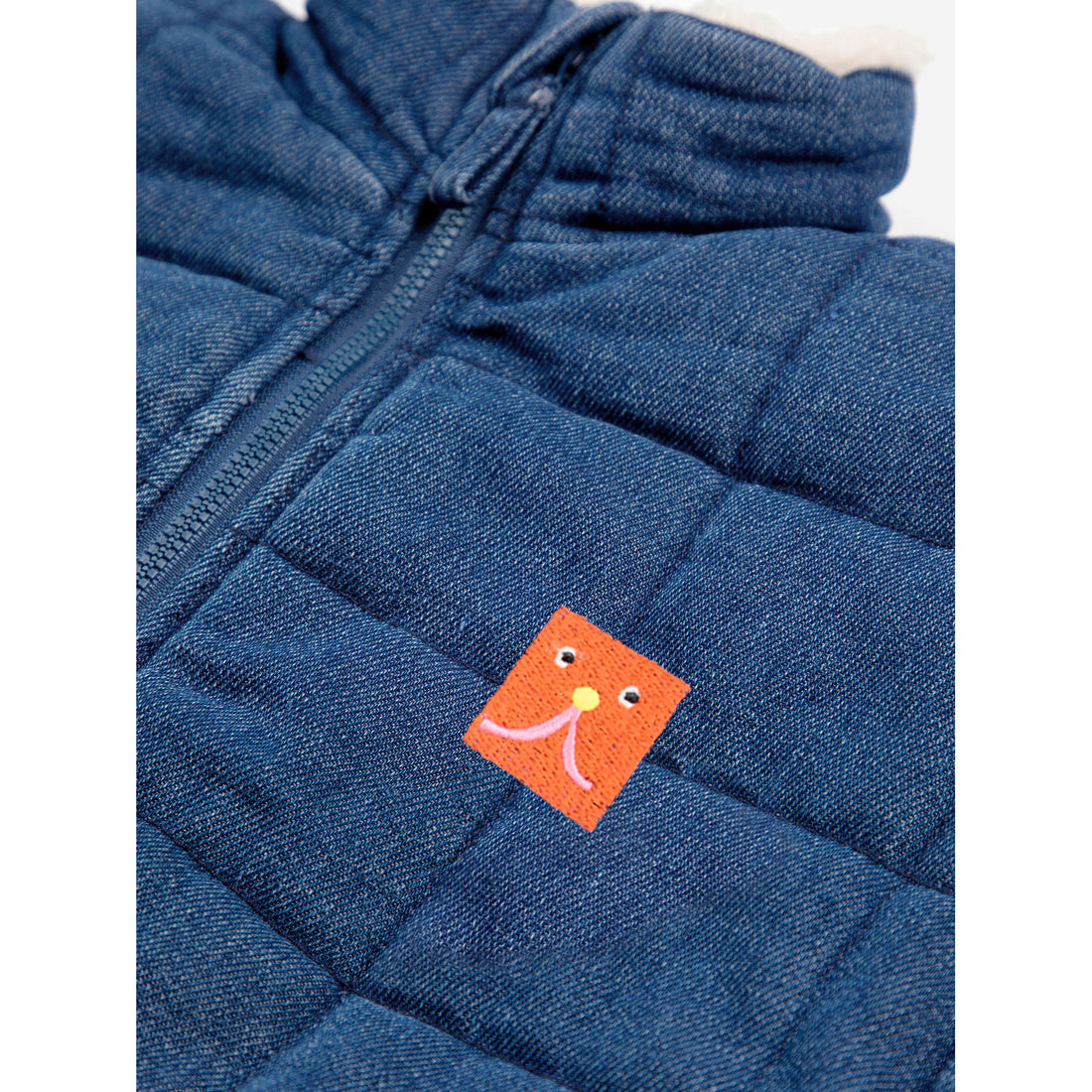 Bobo Choses Blue B.C Vintage Denim Quilted Jacket