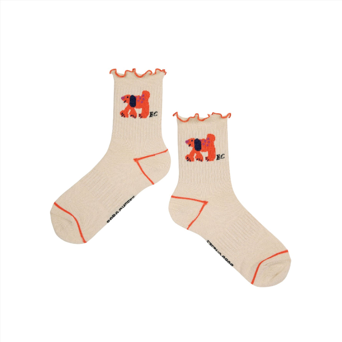 Bobo Choses White Fairy Dog Short Socks