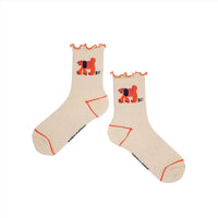 Bobo Choses White Fairy Dog Short Socks