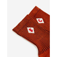 Bobo Choses Burgundy Red B.C Bicolor Short Socks
