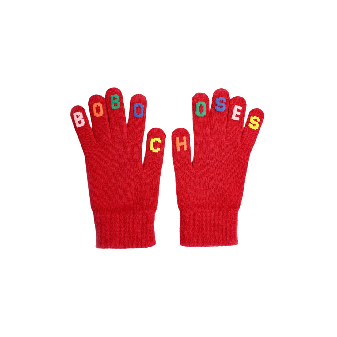 Bobo Choses Red Bobo Choses Knitted Gloves