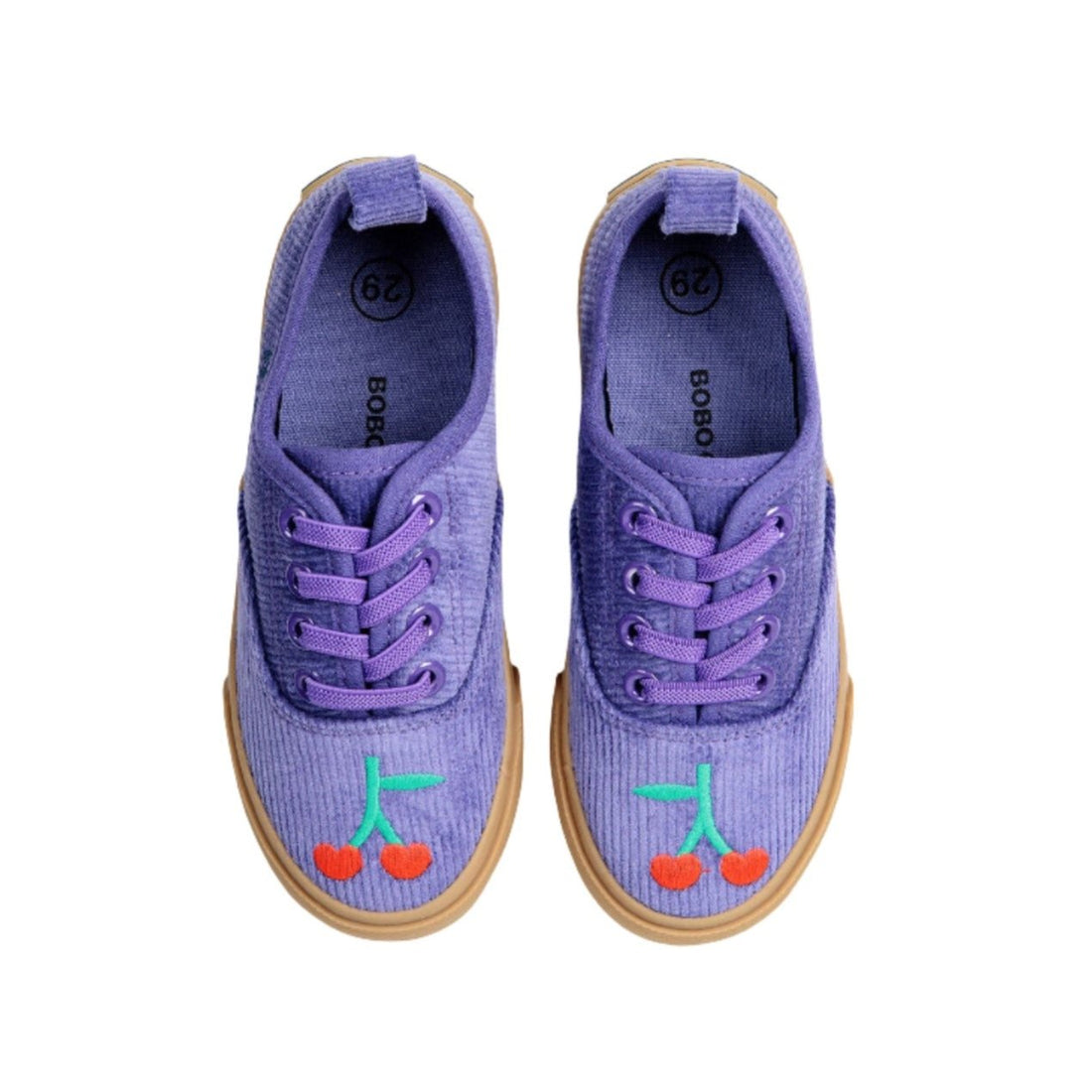 Bobo Choses Purple Cherry Corduroy Sneakers