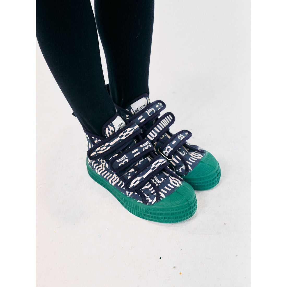 Bobo Choses Midnight Blue B.C Vintage Allover High Sneakers