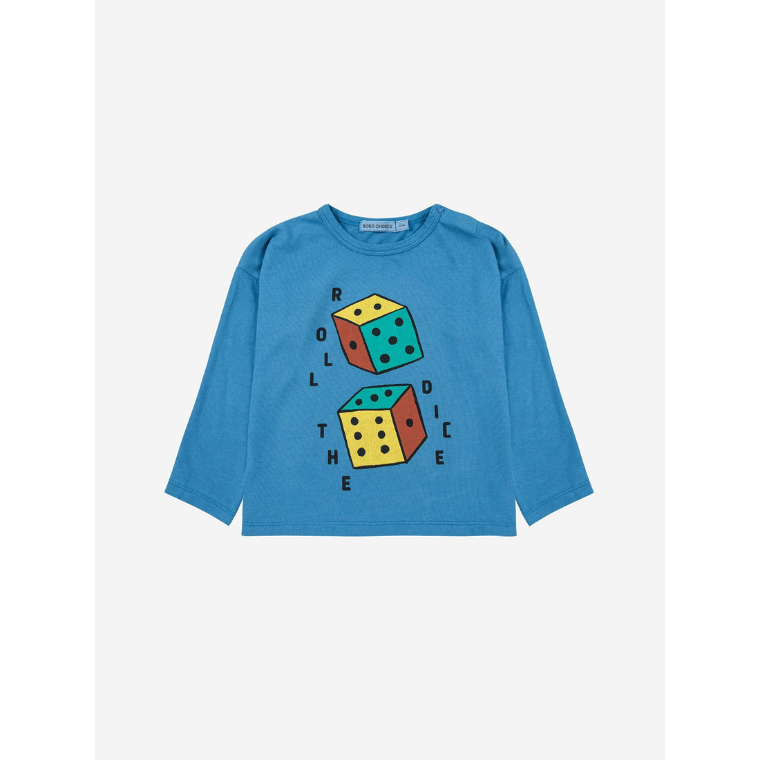 Bobo Choses Blue Roll The Dice Baby T-Shirt