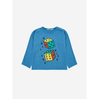 Bobo Choses Blue Roll The Dice Baby T-Shirt