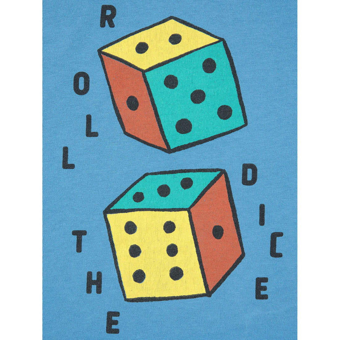 Bobo Choses Blue Roll The Dice Baby T-Shirt