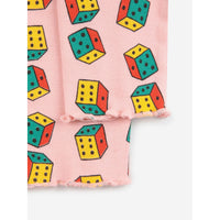 Bobo Choses Pink Dices All Over Baby T-Shirt