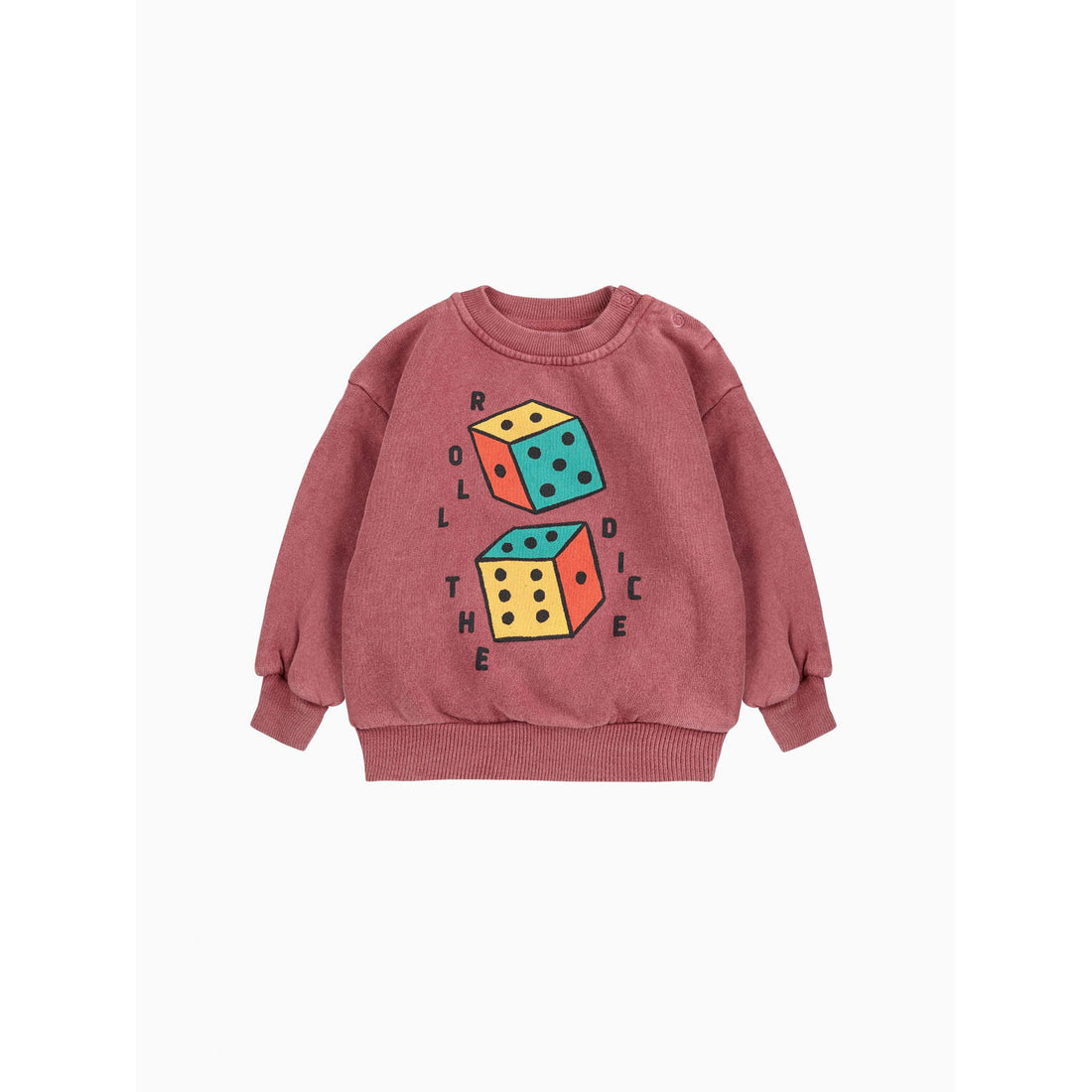 Bobo Choses Brown Roll The Dice Baby Sweatshirt
