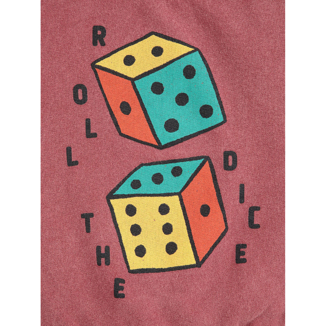 Bobo Choses Brown Roll The Dice Baby Sweatshirt