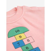 Bobo Choses Pink Hopscotch Baby Sweatshirt