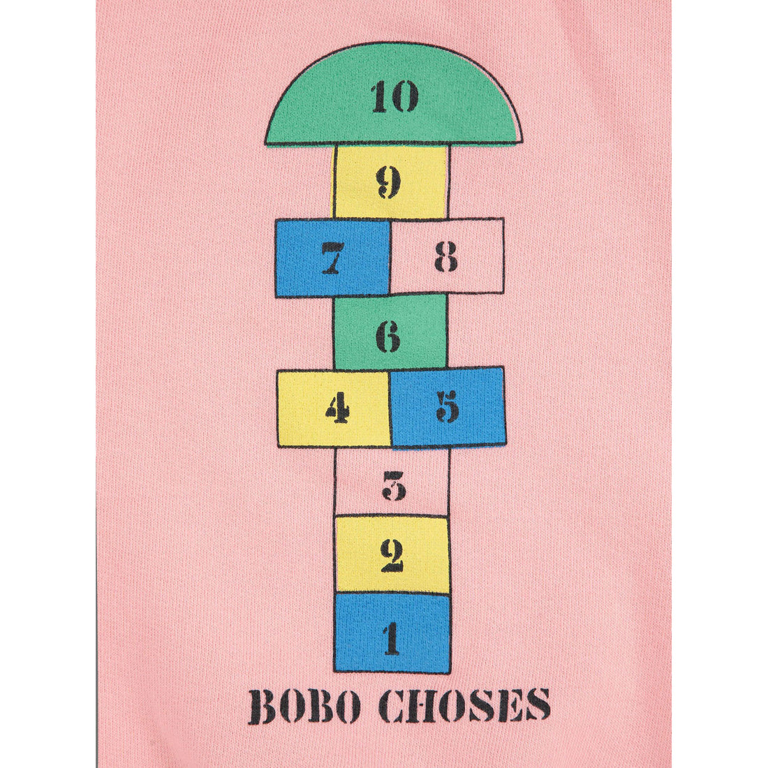 Bobo Choses Pink Hopscotch Baby Sweatshirt