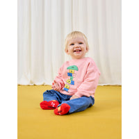 Bobo Choses Pink Hopscotch Baby Sweatshirt